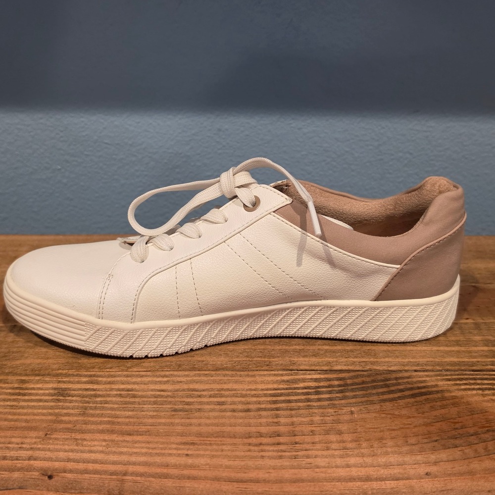 Soul Naturalizer Womens Sneaker‎ White Tan Lace Up Casual Low Top Shoes 8 - Picture 6 of 11